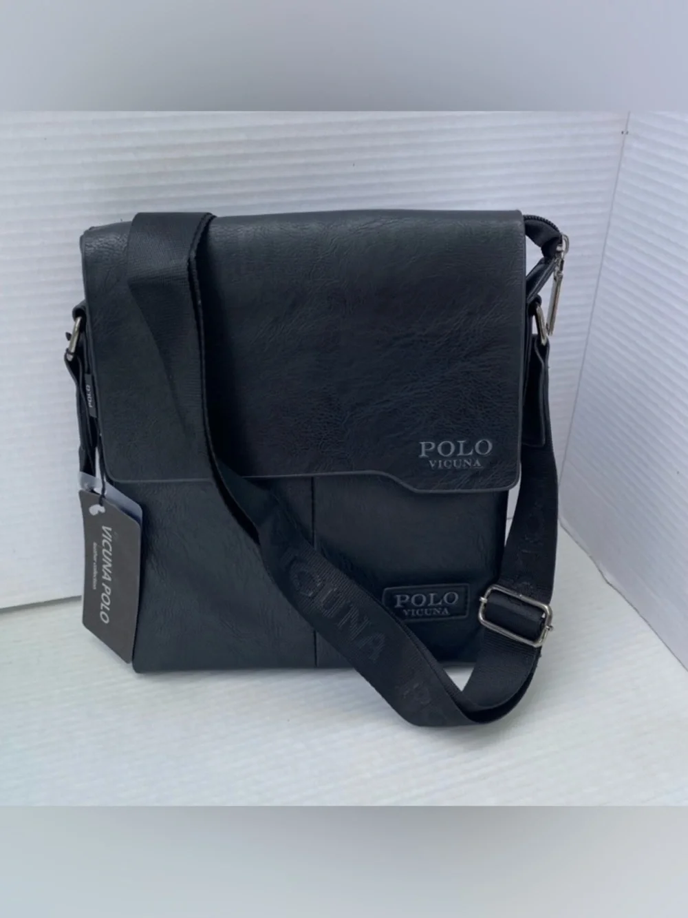 POLO VICUNA LETHER Messenger Bag for Men - Classic Crossbody